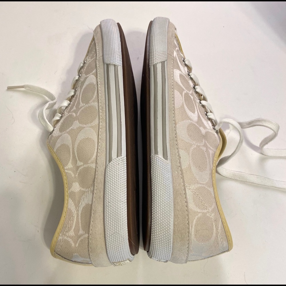 NWOT Coach Cream colored Sneakers - Picture 2 of 7